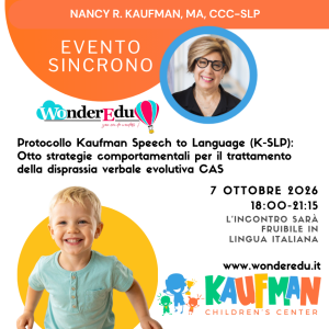 Webinar sul Metodo K-SLP Kaufman Speech to Language Protocol