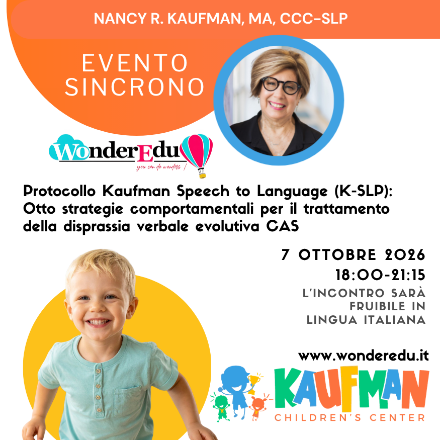 Webinar sul Metodo K-SLP Kaufman Speech to Language Protocol